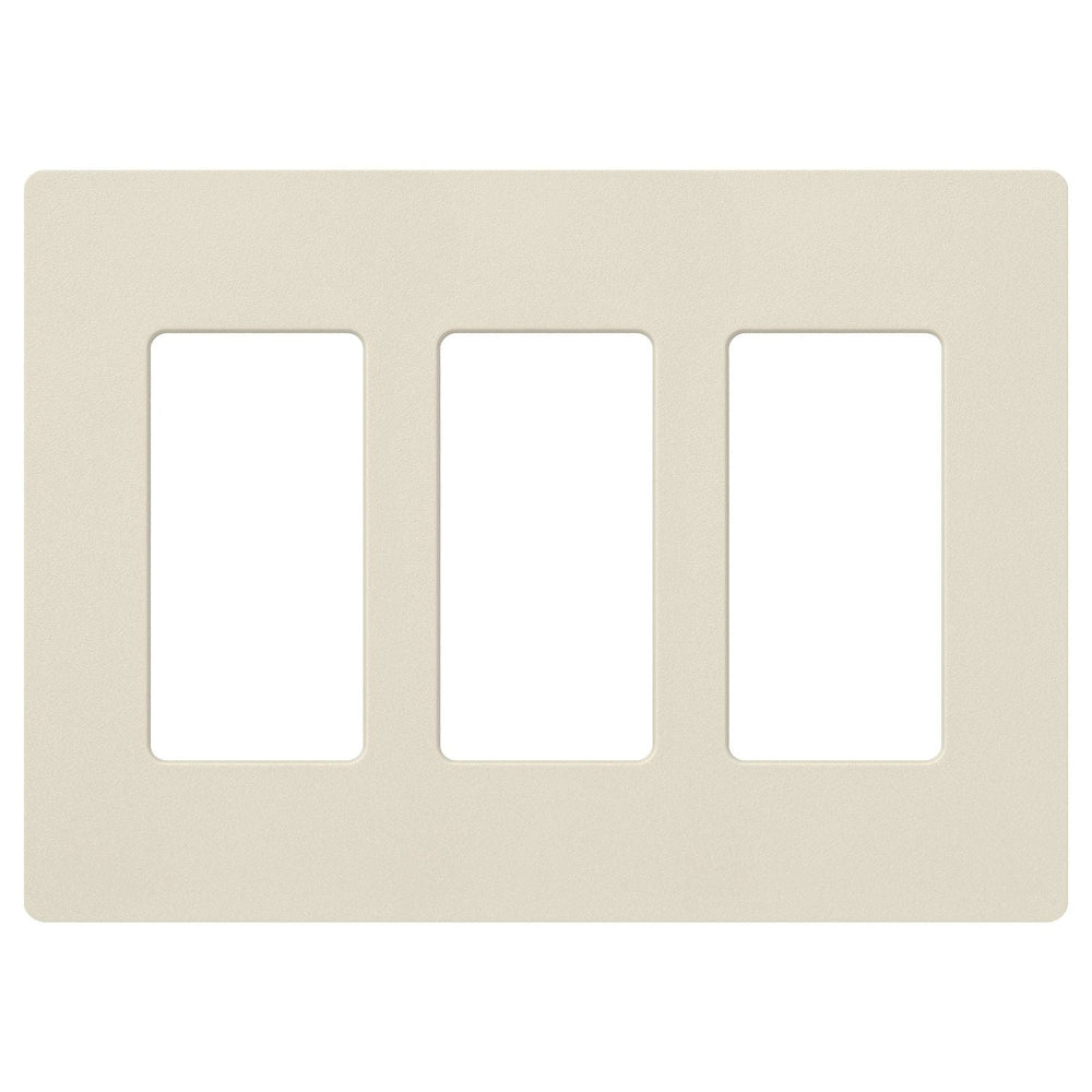 Lutron Claro 3 Gang Wall Plate for Decorator-Style Dimmers, Switches, and Outlets, Satin Finish, SC-3-PM, Pumice