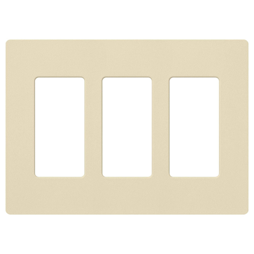 Lutron Claro 3 Gang Wall Plate for Decorator-Style Dimmers, Switches, and Outlets, Satin Finish, SC-3-SD, Sand