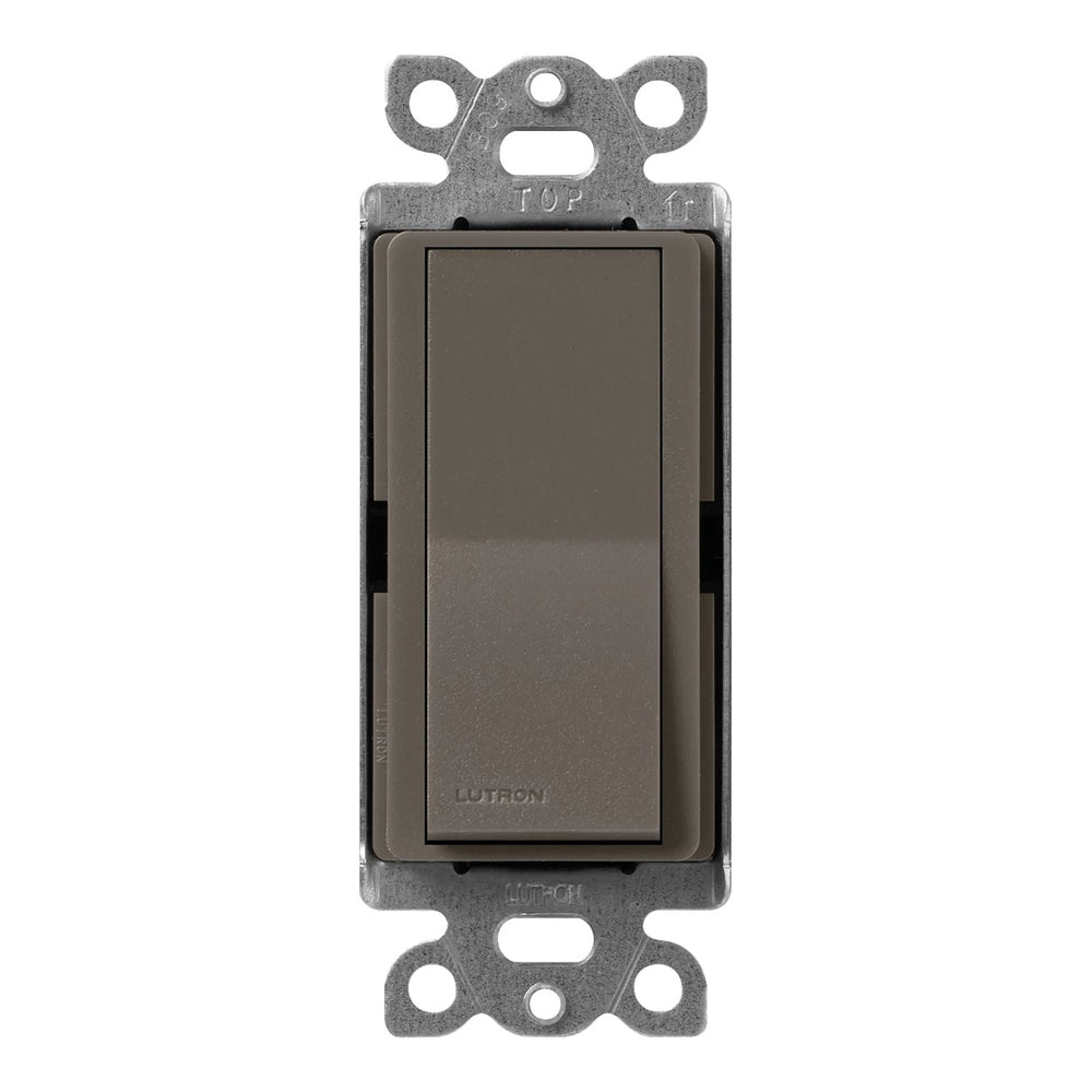 Lutron Claro Single Pole/3-Way, On/Off Rocker Switch, 15A, Satin Finish, SC-3PS-TF, Truffle