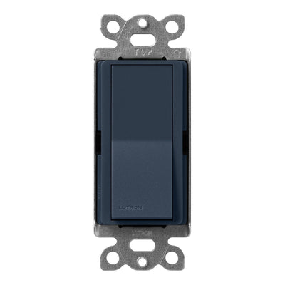 Lutron Claro 4-Way, On/Off Rocker Switch, 15A, Satin Finish, SC-4PS-DE, Deep Sea
