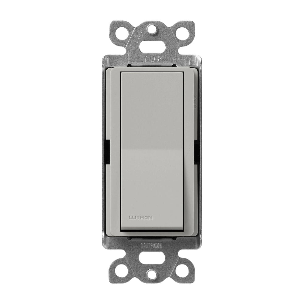 Lutron Claro 4-Way, On/Off Rocker Switch, 15A, Satin Finish, SC-4PS-PB, Pebble