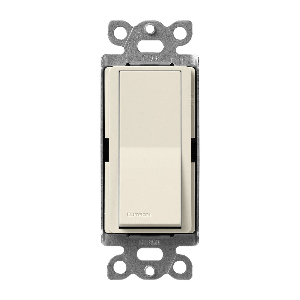 Lutron Claro 4-Way, On/Off Rocker Switch, 15A, Satin Finish, SC-4PS-PM, Pumice