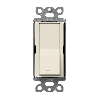 Lutron Claro 4-Way, On/Off Rocker Switch, 15A, Satin Finish, SC-4PS-PM, Pumice