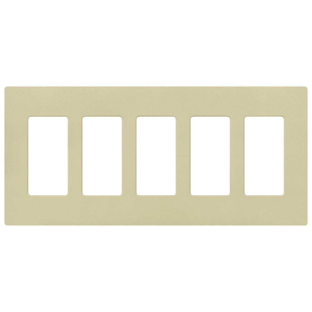 Lutron Claro 5 Gang Wall Plate for Decorator-Style Dimmers, Switches, and Outlets, Satin Finish, SC-5-SA, Sage