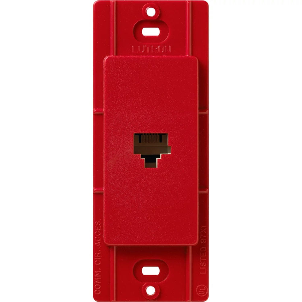 Lutron Claro Telephone Jack, Fits Decorator-Style Wall Plates, SC-PJ-HT, Hot