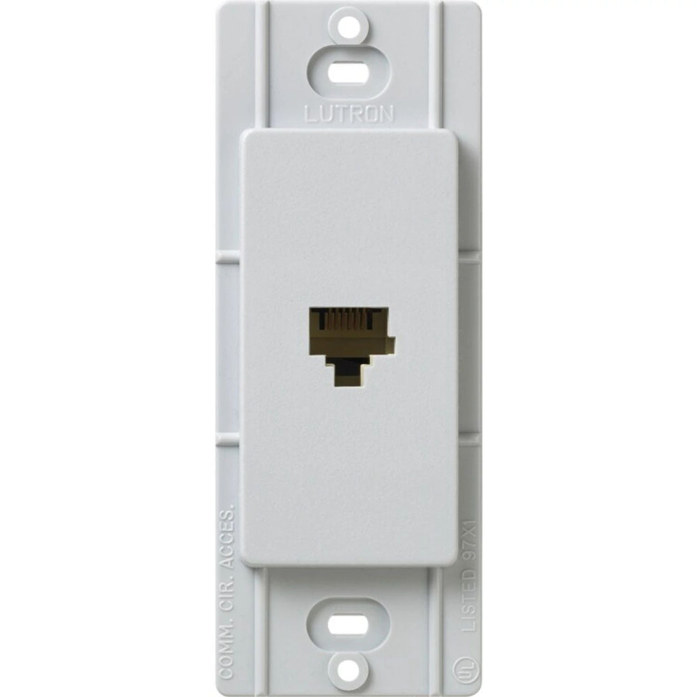 Lutron Claro Telephone Jack, Fits Decorator-Style Wall Plates, SC-PJ-PD, Palladium