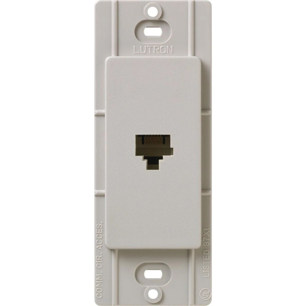 Lutron Claro Telephone Jack, Fits Decorator-Style Wall Plates, SC-PJ-TP, Taupe