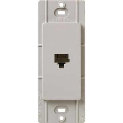 Lutron Claro Telephone Jack, Fits Decorator-Style Wall Plates, SC-PJ-TP, Taupe