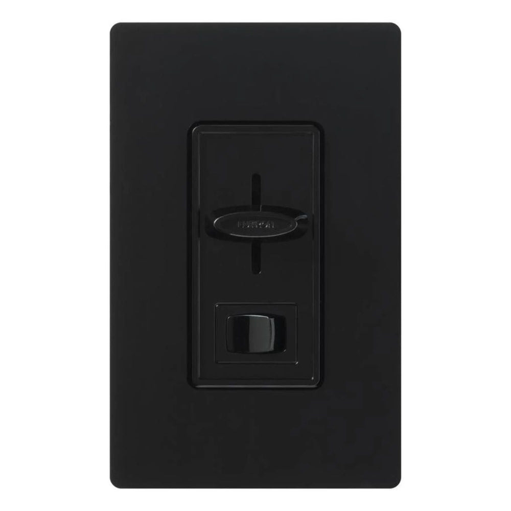 Lutron Skylark Dual Fan/Light Control, 1.5A Fan and 300W Incandescent/Halogen Light, 120V, Single Pole, SFSQ-LFH-Bl, Black, Clamshell Packaging