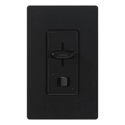 Lutron Skylark Dual Fan/Light Control, 1.5A Fan and 300W Incandescent/Halogen Light, 120V, Single Pole, SFSQ-LFH-Bl, Black, Clamshell Packaging