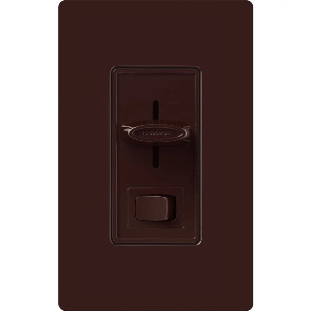 Lutron Skylark Dual Fan/Light Control, 1.5A Fan and 300W Incandescent/Halogen Light, 120V, Single Pole, SFSQ-LF-BR, Brown