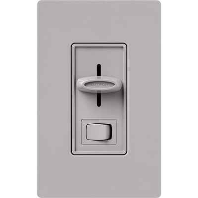 Lutron Skylark Dual Fan/Light Control, 1.5A Fan and 300W Incandescent/Halogen Light, 120V, Single Pole, SFSQ-LF-GR, Gray