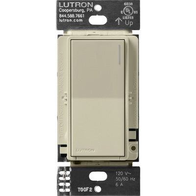 Lutron Sunnata On/Off Switch, 6A Lighting or 3A 1/10HP Motor, Single Pole/Multi-Location, ST-6ANS-CY, Clay