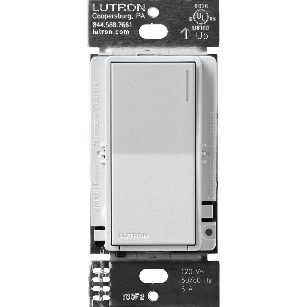Lutron Sunnata On/Off Switch, 6A Lighting or 3A 1/10HP Motor, Single Pole/Multi-Location, ST-6ANS-MI, Mist