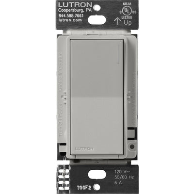 Lutron Sunnata On/Off Switch, 6A Lighting or 3A 1/10HP Motor, Single Pole/Multi-Location, ST-6ANS-PB, Pebble