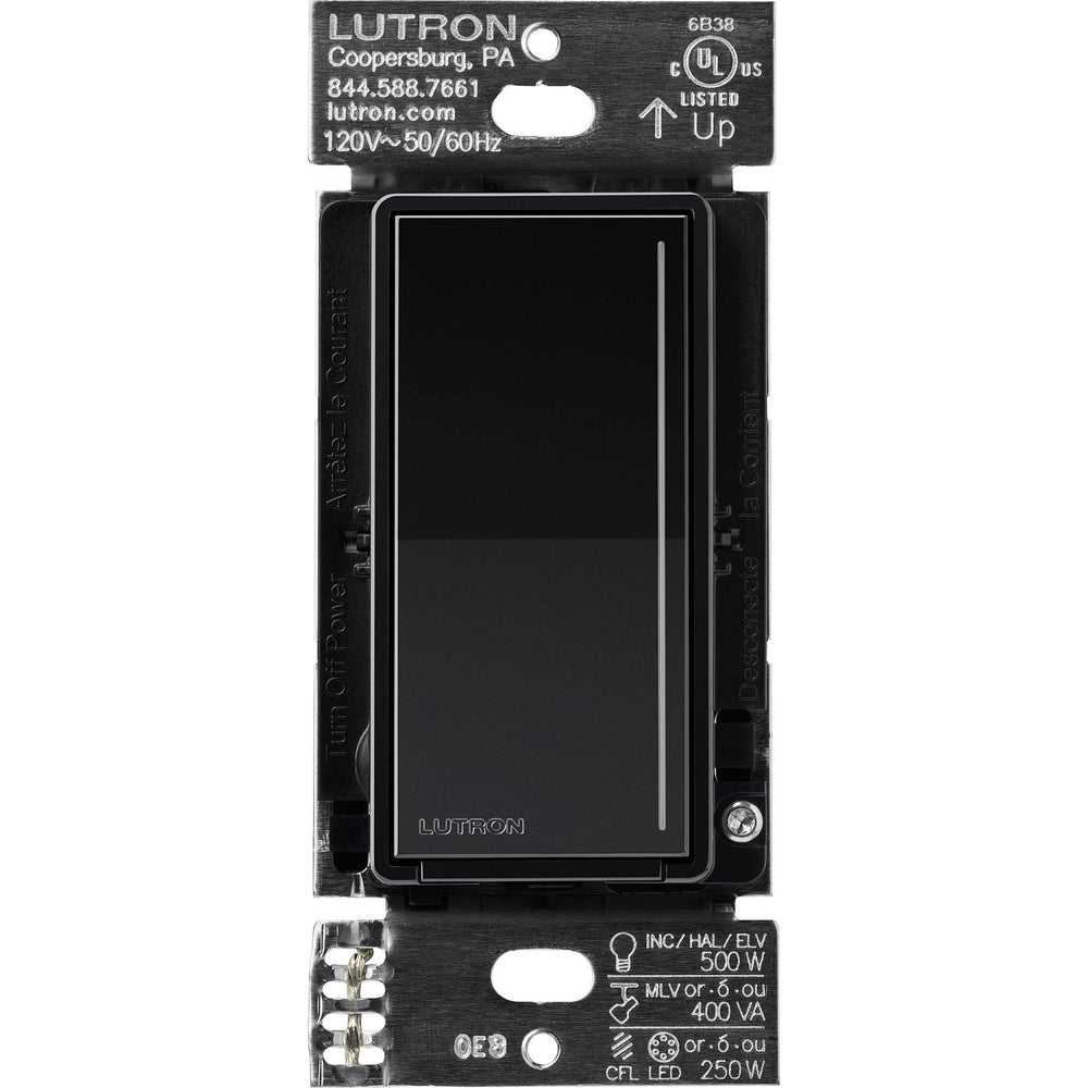 Lutron Sunnata Touch Dimmer - LED+ Pro Max, 250W LED/400W ELV/400VA MLV, Neutral Required, Multi-Location, 120V, ST-PRO-N-BL, Black