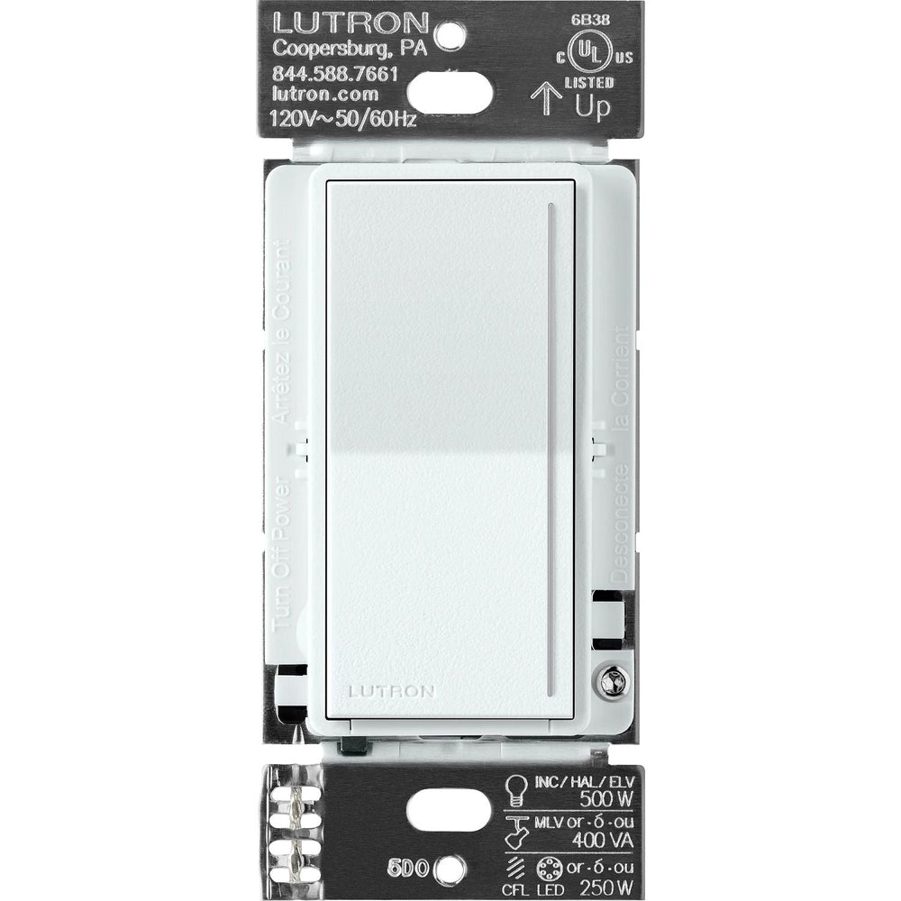Lutron Sunnata Touch Dimmer - LED+ Pro Max, 250W LED/400W ELV/400VA MLV, Neutral Required, Multi-Location, 120V, ST-PRO-N-GL, Glacier White