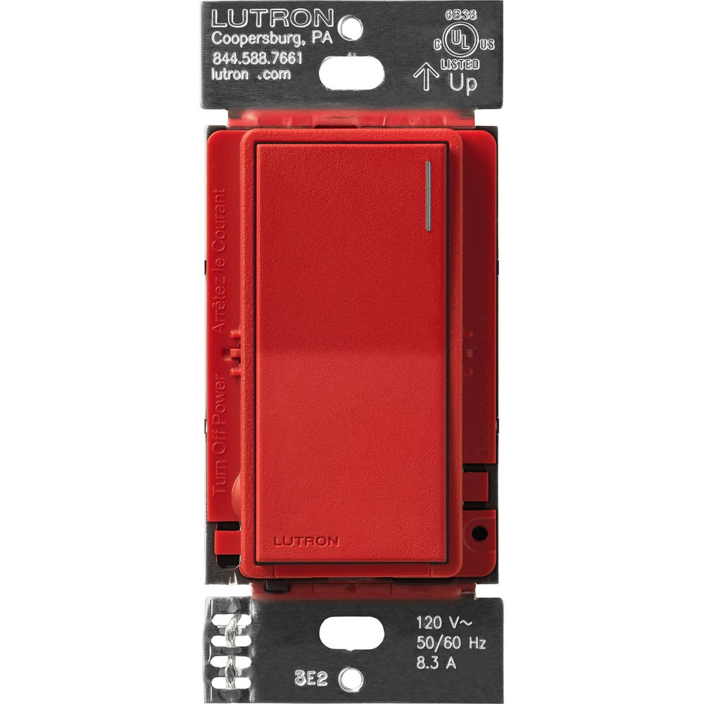 Lutron Sunnata Companion Switch, Multi-Location Switching, Only For Use With Sunnata 6A On/Off Switch, (ST-6ANS), ST-RS-SR, Signal Red