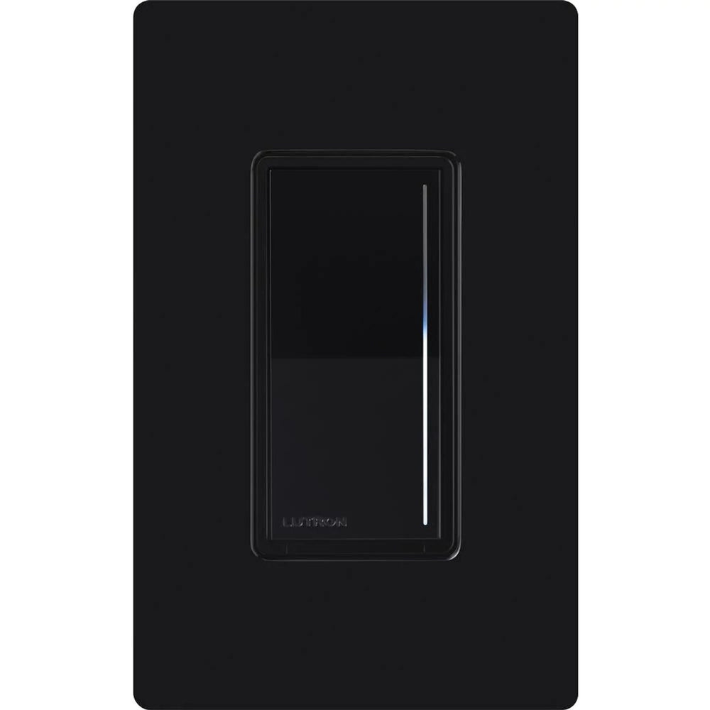 Lutron Sunnata LED+ Dimmer Switch, 150W LED, Single Pole/Multi-Location, No Neutral Required, 120V, STCL-153MH-WH, Black