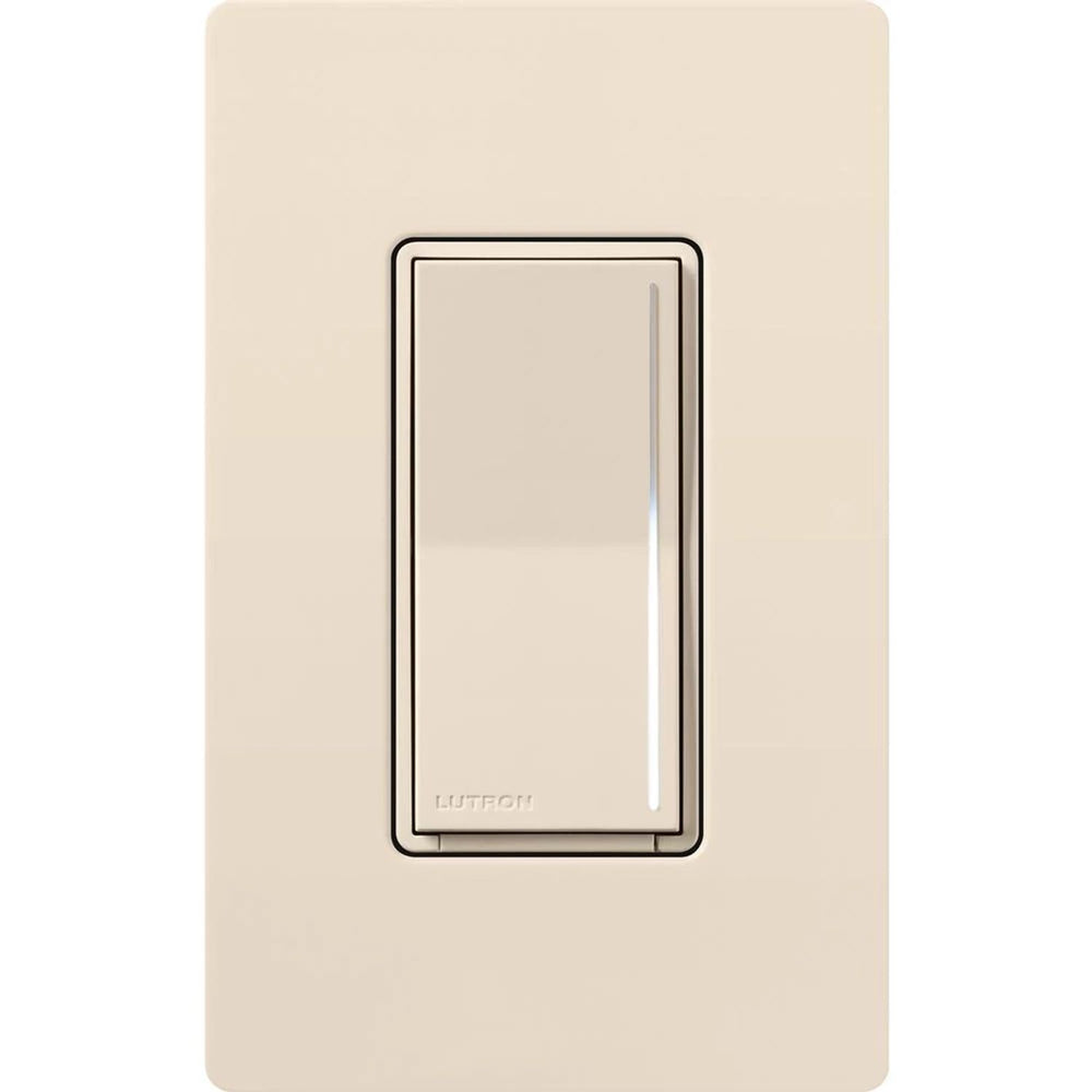 Lutron Sunnata LED+ Dimmer Switch, 150W LED, Single Pole/Multi-Location, No Neutral Required, 120V, STCL-153MH-LA, Light Almond