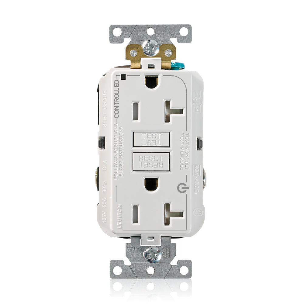 Leviton G5362-2TW G5362-2TW, G5362, Marked controlled, marked controlled GFCI