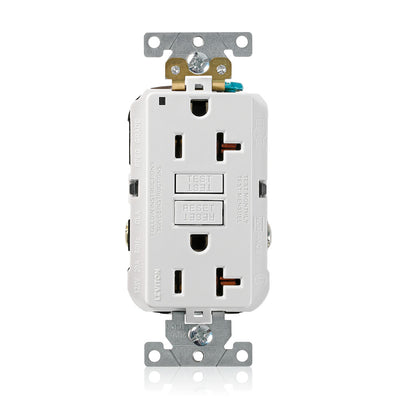 Leviton G5362-W 20 A 125 VAC GFCI Receptacle White