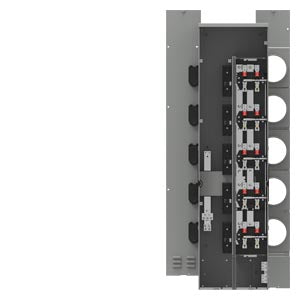 Siemens WMM51225 5 (gang) Meter 225A 240V; 1200A Max Bus; Power Mod