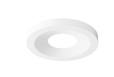 DMF Lighting H4TRFBK 4" H Series Round Flush Trim, Black