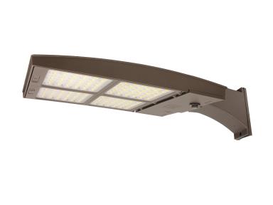 MaxLite M200HC3M-CSBACR LED Outdoor Flood Area Light ,Watt 200W, Changeable Lens 3M, 277-480V, CCT 3000K/4000K/5000K, Bronze , Straight Arm, C-Max Ready