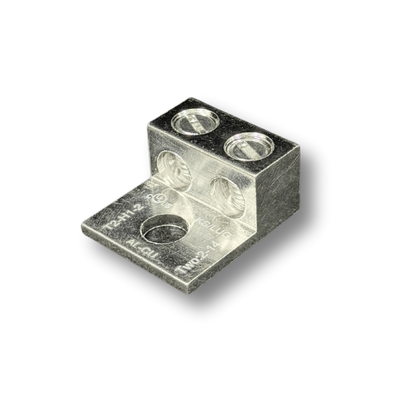 PLS-ADT-2 - Aluminum Double Terminal Lug Electro-Tin Plated 2 AWG