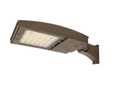 MaxLite M42UC3M-CSBFCR LED Outdoor Flood Area Light ,Watt 42W, Changeable Lens 3M, 120-277V, CCT 3000K/4000K/5000K, Flexible Arm Mount, C-max Ready