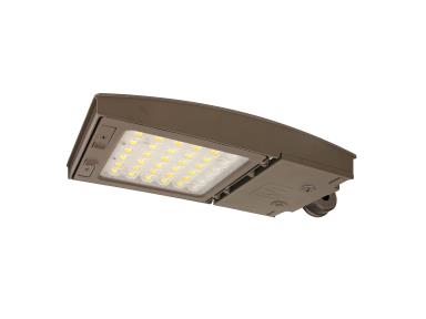 MaxLite M75UC3M-WCSBXCR LED Outdoor Flood Area Light ,Watt 42/55/75W, Changeable Lens 3M, 120-277V, CCT 3000K/4000K/5000K, Upper Knuckle Mount, C-max Ready