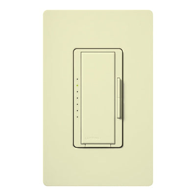 Lutron Maestro Dimmer, 1000W Incandescent/Halogen Only, Single Pole/Multi-Location, 120V, MA-1000-AL, Almond