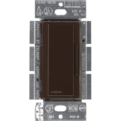 Lutron Maestro Dimmer, 1000W Incandescent/Halogen Only, Single Pole/Multi-Location, 120V, MA-1000-BR, Brown