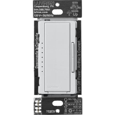Lutron Maestro Dimmer Switch - LED+ Pro Max, 250W LED/ 500W ELV/ 400VA MLV, Neutral Optional, Single Pole/Multi Location, 120V, MA-PRO-PD, Palladium