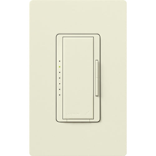 Lutron Maestro Wireless 3-Wire Dimmer for Ballast/LED Driver, 6A, Neutral Required, Single Pole/Multi-Location, 120/277V, MRF2-F6AN-DV-BI, Biscuit