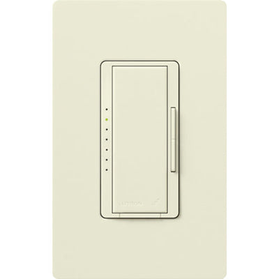 Lutron Maestro Wireless 3-Wire Dimmer for Ballast/LED Driver, 6A, Neutral Required, Single Pole/Multi-Location, 120/277V, MRF2-F6AN-DV-BI, Biscuit