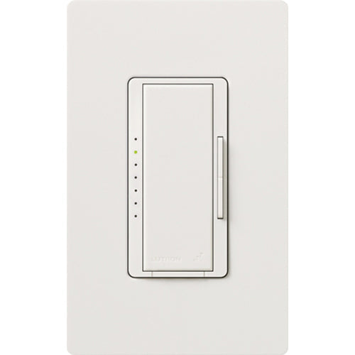 Lutron Maestro Wireless 3-Wire Dimmer for Ballast/LED Driver, 6A, Neutral Required, Single Pole/Multi-Location, 120/277V, MRF2-F6AN-DV-SN, Snow White