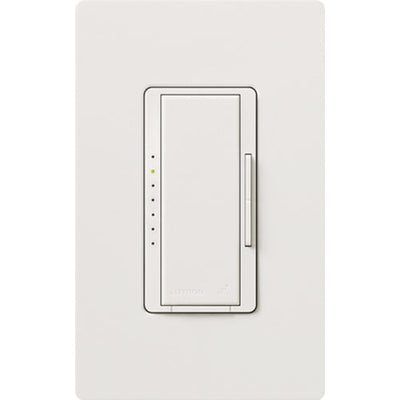 Lutron Maestro Wireless 3-Wire Dimmer for Ballast/LED Driver, 6A, Neutral Required, Single Pole/Multi-Location, 120/277V, MRF2-F6AN-DV-SN, Snow White