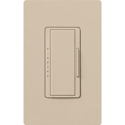 Lutron Maestro Wireless 3-Wire Dimmer for Ballast/LED Driver, 6A, Neutral Required, Single Pole/Multi-Location, 120/277V, MRF2-F6AN-DV-TP, Taupe