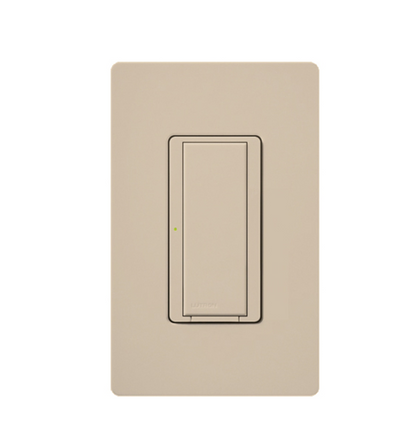 Lutron Vive Maestro Wireless Switch, 6A Light/3A Fan, Single Pole/Multi-Location, Neutral Required, 120V, MRF2S-6ANS-TP, Taupe,