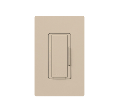 Lutron Vive Maestro Wireless LED+ Dimmer, 150W LED, Single Pole/Multi-Location, No Neutral Required, 120V, MRF2S-6CL-TP, Taupe