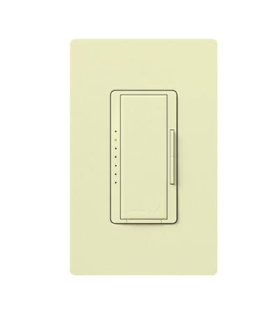 Lutron Vive Maestro Wireless ELV Dimmer, 600W ELV/150W LED, Single Pole/Multi-Location, Neutral Required, 120V, MRF2S-6ELV120-AL, Almond