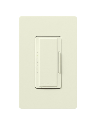 Lutron Vive Maestro Wireless ELV Dimmer, 600W ELV/150W LED, Single Pole/Multi-Location, Neutral Required, 120V, MRF2S-6ELV120-BI, Biscuit