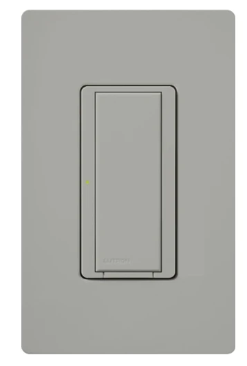 Lutron Vive Maestro Wireless Switch, 8A Light/5.8A Fan, Single Pole/Maestro, Neutral Required, 120V, MRF2S-8ANS120-GR, Gray