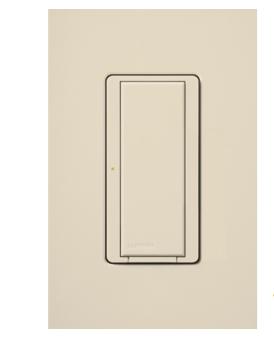 Lutron Vive Maestro Wireless Switch, 8A Light/5.8A Fan, Single Pole/Maestro, Neutral Required, 120V, MRF2S-8ANS120-LA, Light Almond