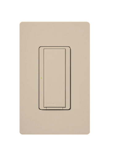 Lutron Vive Maestro Wireless Switch, 8A Light/3A Fan, Single Pole/Maestro, No Neutral Required, 120-277V, MRF2S-8S-DV-TP, Taupe
