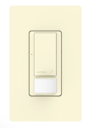 Lutron Vive Maestro Occupancy/Vacancy In-Wall Sensor Switch, 8A Light/4.4A Fan Switching, 120/277V, MRF2S-8SS-AL, Almond