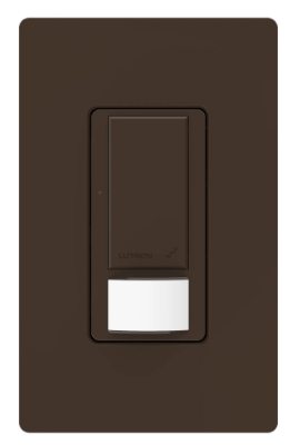 Lutron Vive Maestro Occupancy/Vacancy In-Wall Sensor Switch, 8A Light/4.4A Fan Switching, 120/277V, MRF2S-8SS-BR, Brown