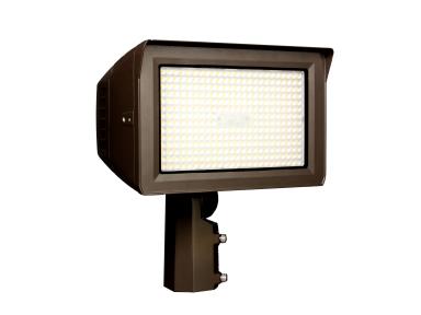 MaxLite MSF150HA-WCSBKPC LED Slim Outdoor Flood Light ,Watt 100/130/150W, 0-10V Dimming, Adjustable Beam ,277-480V, CCT 3000K/4000K/5000K, Knuckle Slipfitter, Photocell